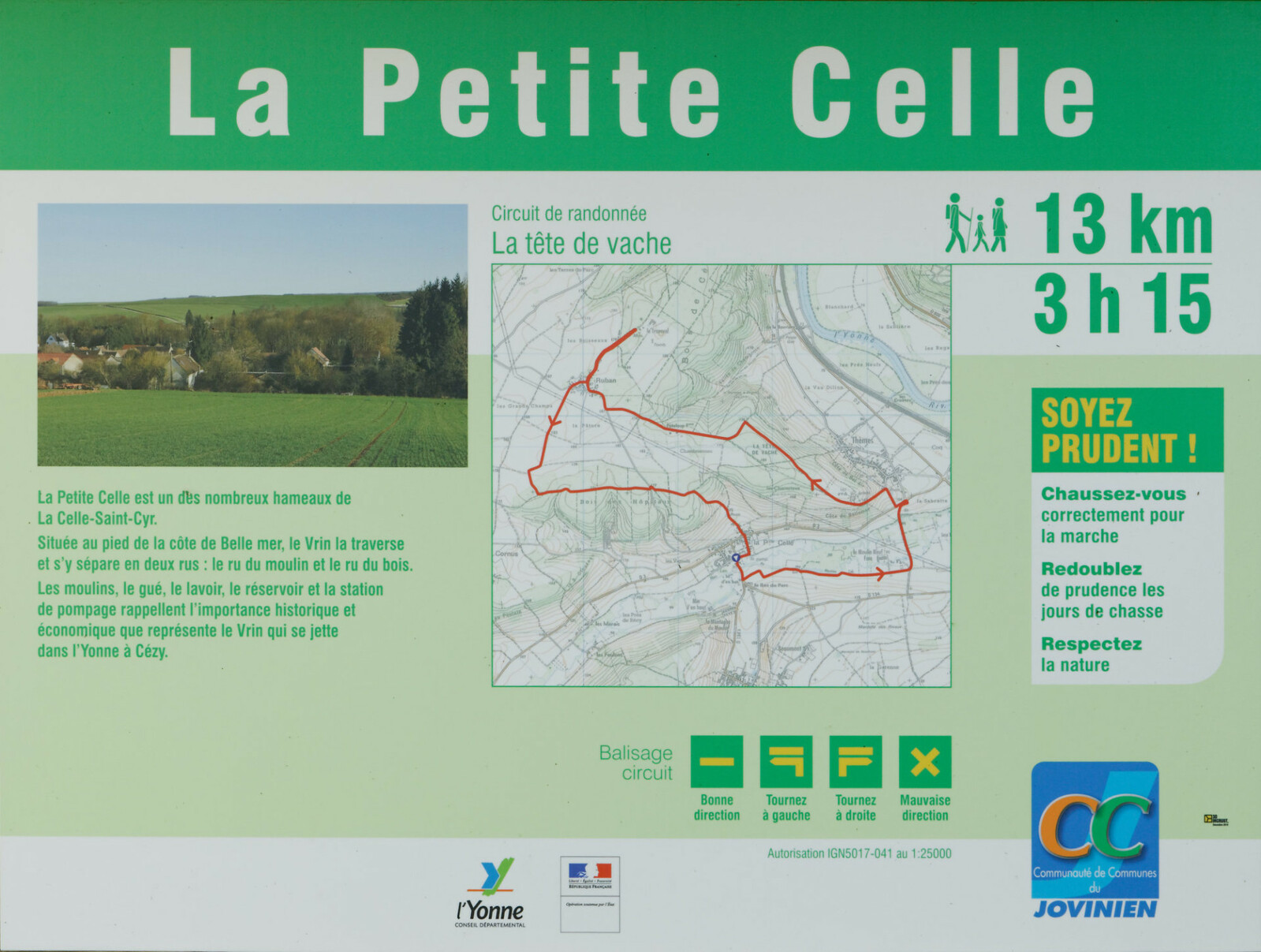 Plan de randonnées de La Petite Celle