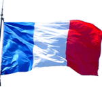 drapeau français flottant